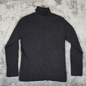 Guess Jeans Turtleneck Knit Sweater Size Medium Black